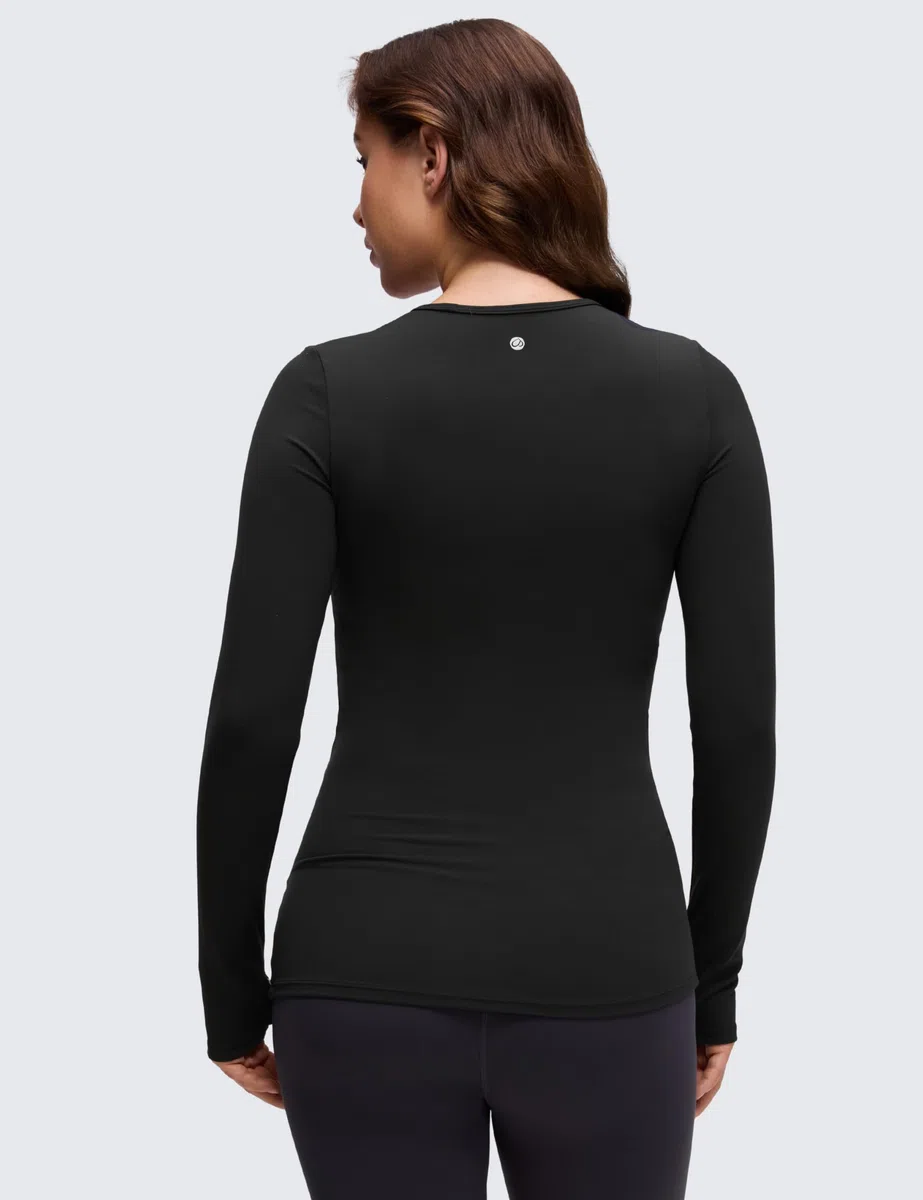 CRZ YOGA Donna Butterluxe Manica Lunga maternità Top Camicie Basic da Gravidanza