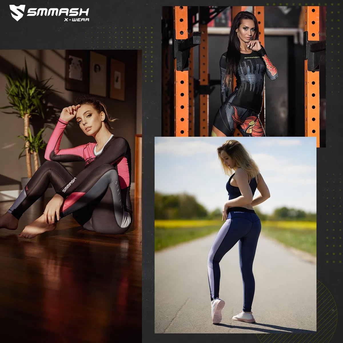 SMMASH Camicia Funzionale Camicia da Donna A Compressione Camicia Sportiva A Manica Lunga Traspirante con Tecnologia Seconda Pelle Fitness Top Outdoor
