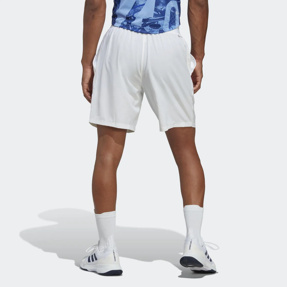 adidas Men Club Tennis Stretch Woven Shorts Recycled Polyester White M 7"