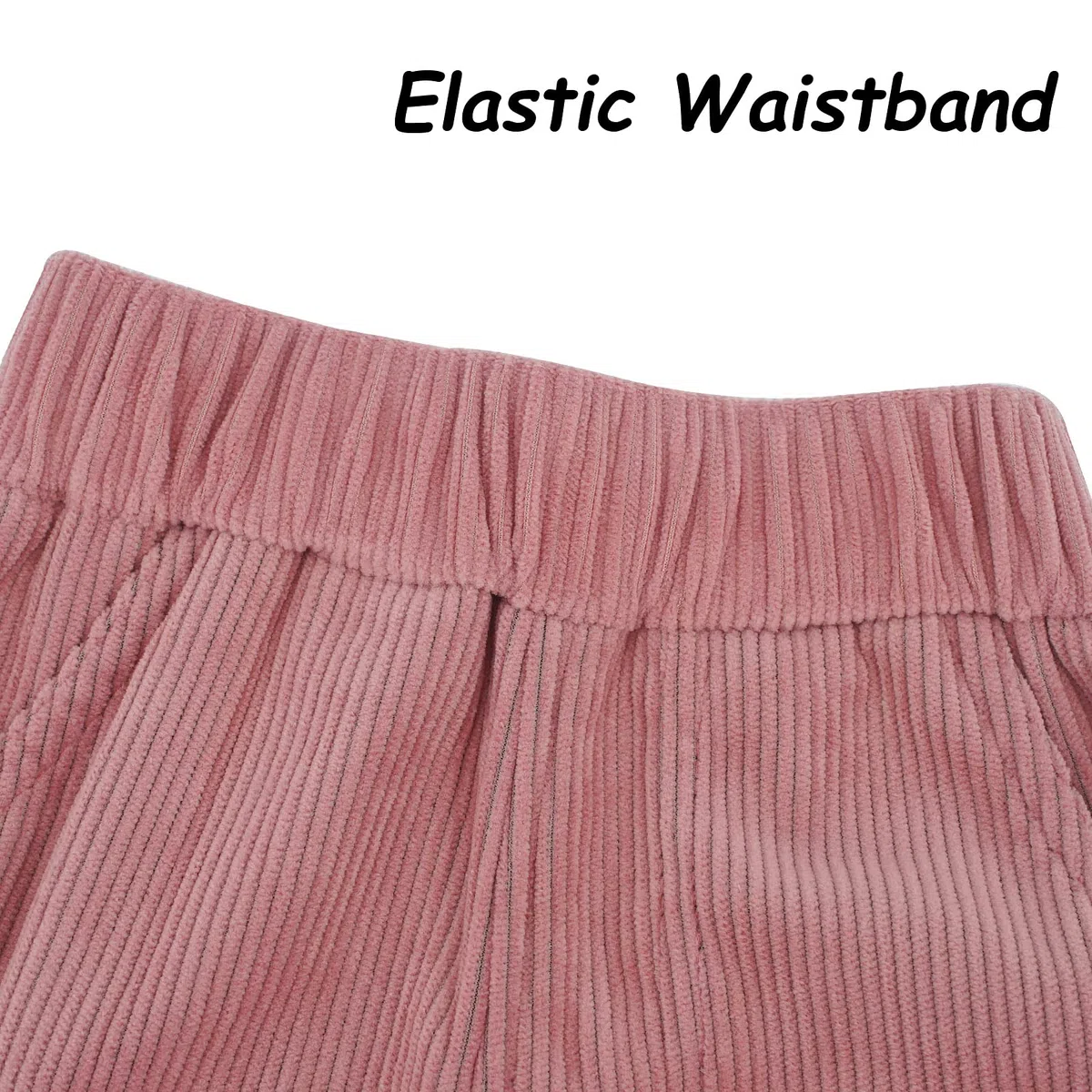Happy Cherry - Pantaloni di Velluto a Coste Invernale Bambino Bambini Pantaloni Lunghi Casual con Elastico in Vita Ragazzi Ragazze per Primavera Autunno - 1-6 Anni