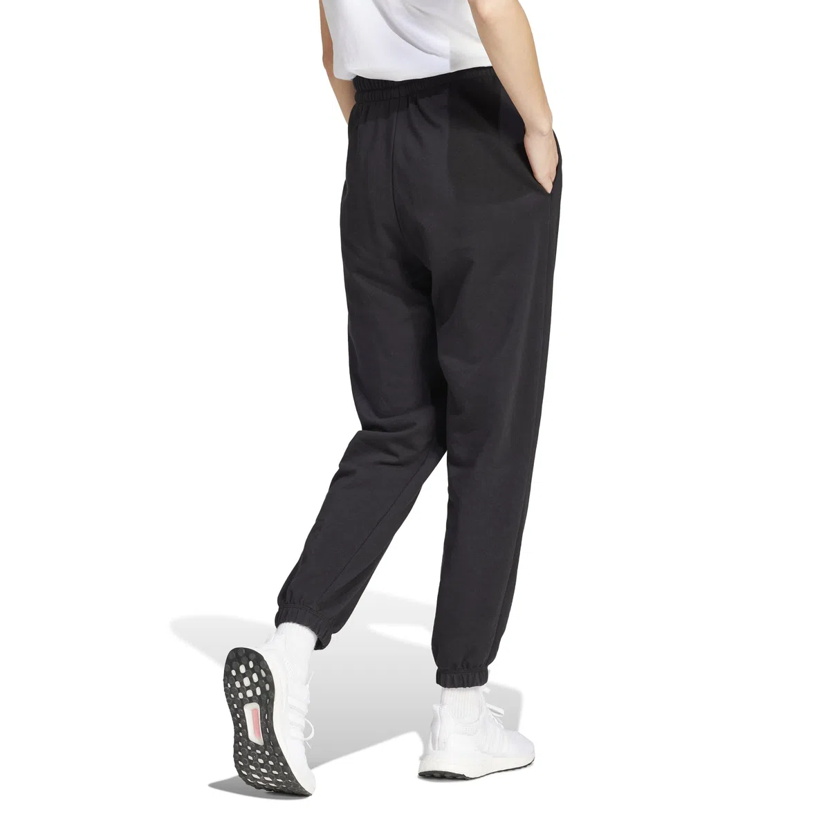 Adidas - Essentials Small Logo French Terry Cuffed Pants, Pantaloni da Golf Donna