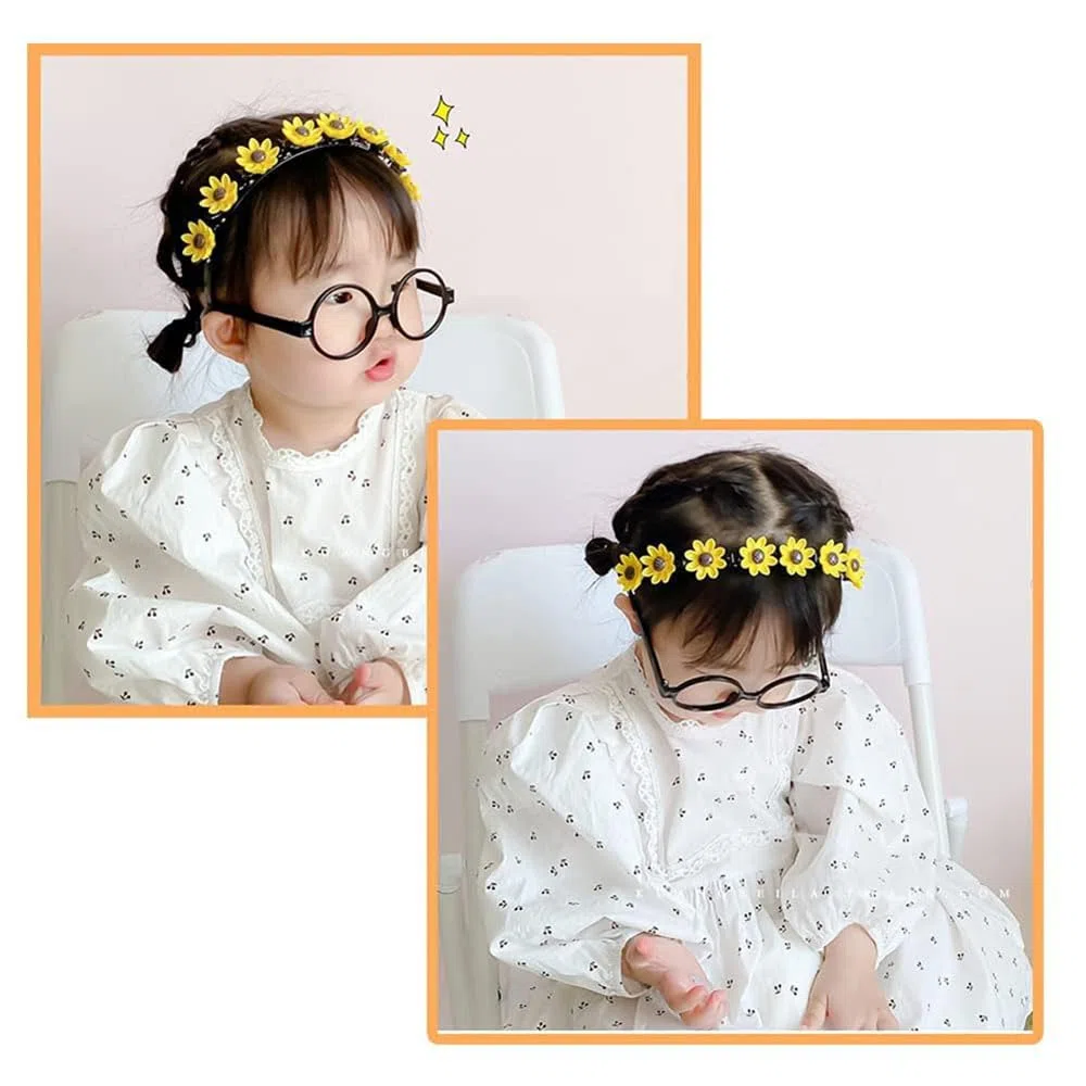 Splendido fermaglio per capelli in stile principessa, fasce a doppio strato con clip, cerchietti alla moda, splendidi fermagli per capelli con doppia frangia per ragazze (5 pezzi B, taglia unica)