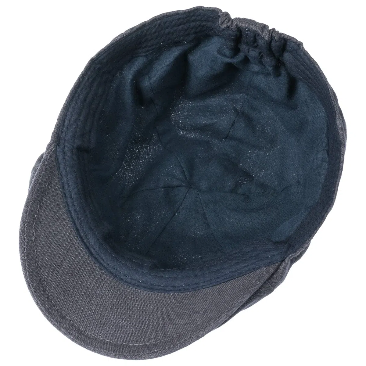 LIPODO Coppola Uomo Lino Berretto Estivo Beige Blu Scuro Visiera Traspirante Primavera Estate