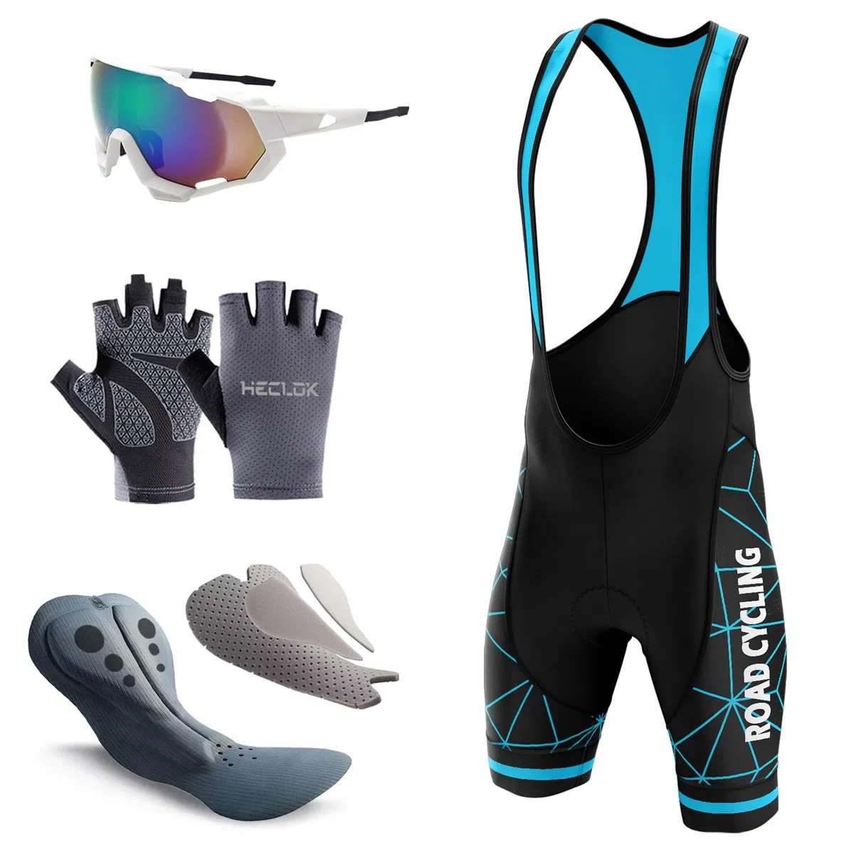 Pantaloncini da Ciclismo Pantaloni da Ciclismo Uomo Pantaloncini con Bretelle Bicicletta Sport Professionale Salopette Equipaggiamento Abbigliamento Corto,