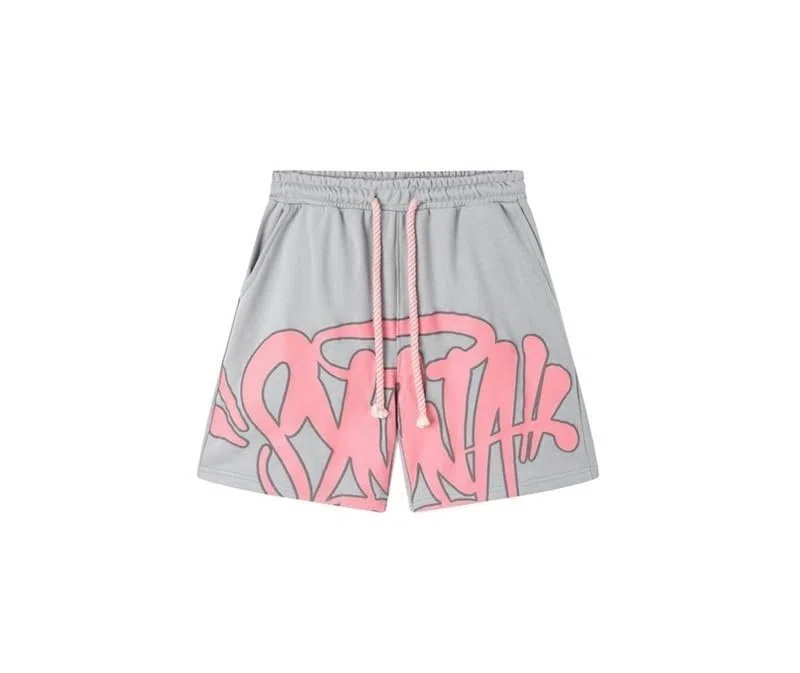 Generico 2 Pezzi Set Synaword Completo Estivo Uomo Maniche Corte T-Shirt e Pantaloncini Set da Unisex Comodo Sets Estivo, Hip Hop Stilistico, per Casual Fitness Jogging