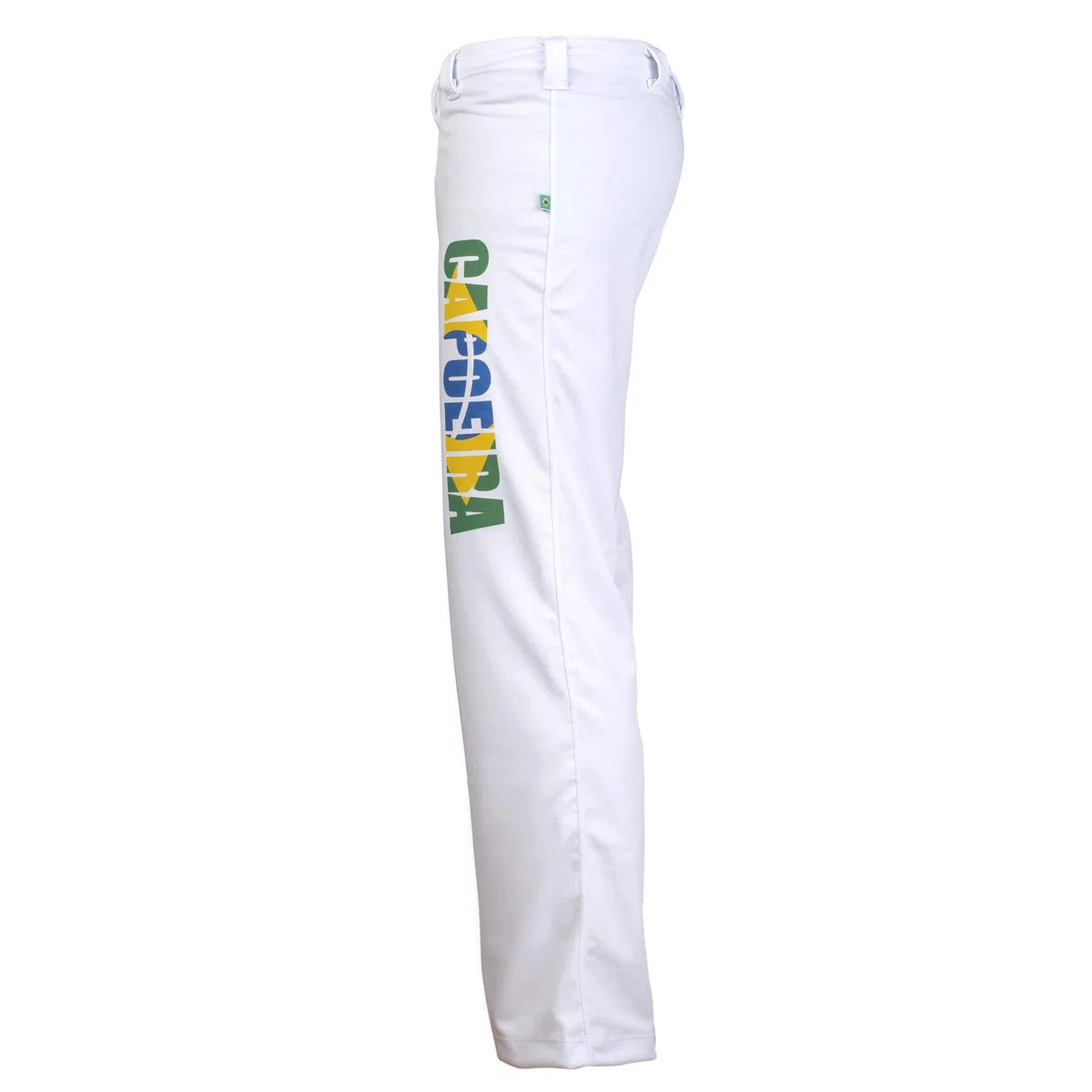 JL Sport Autentico Brasileiano Uomo Capoeira Arti Marziali Pantaloni ('Capoeira' Stampa Accanto Gamba) - L