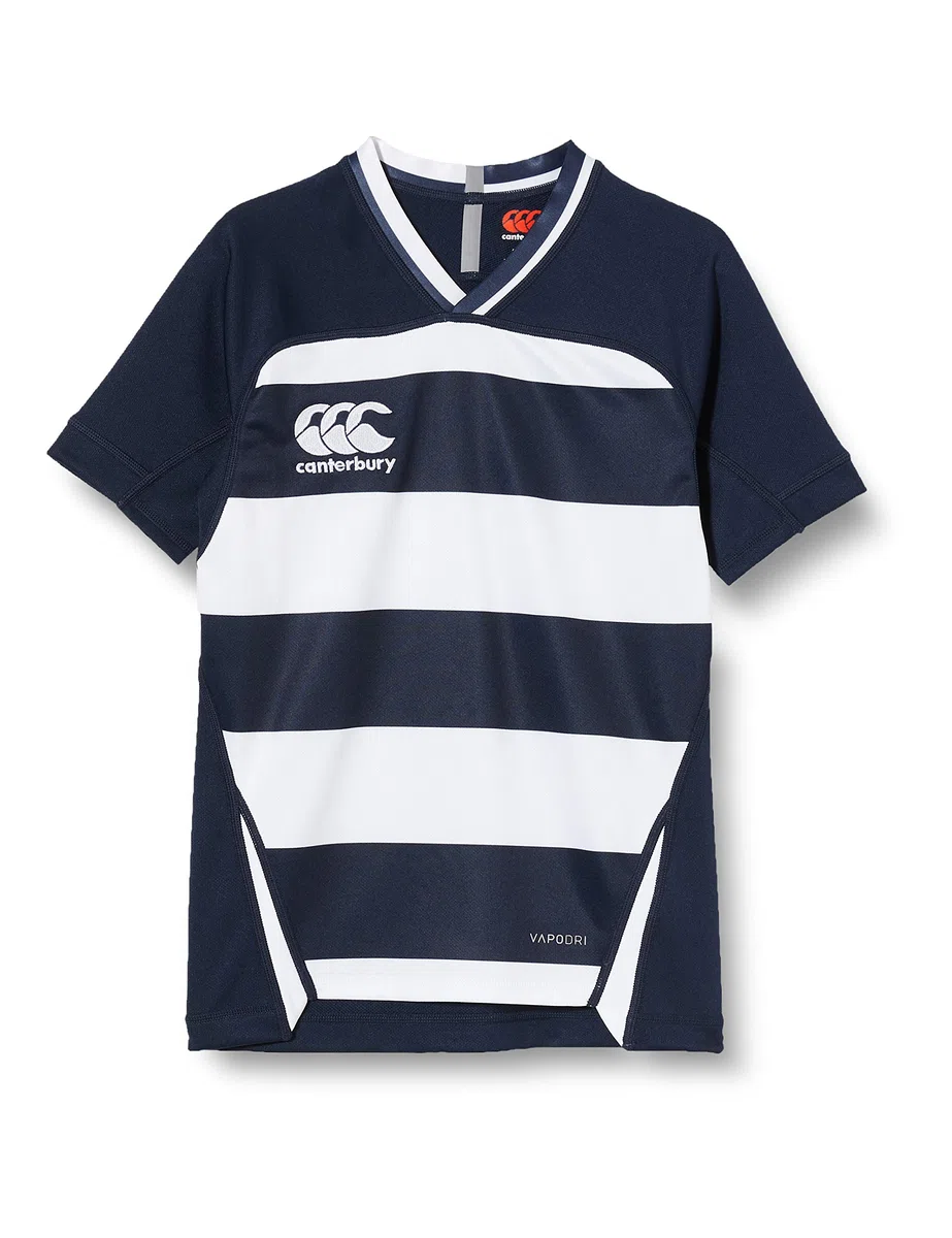 Canterbury Vapodri Evader Hooped Maglia da Rugby Bambini e Ragazzi (Pacco da 1)