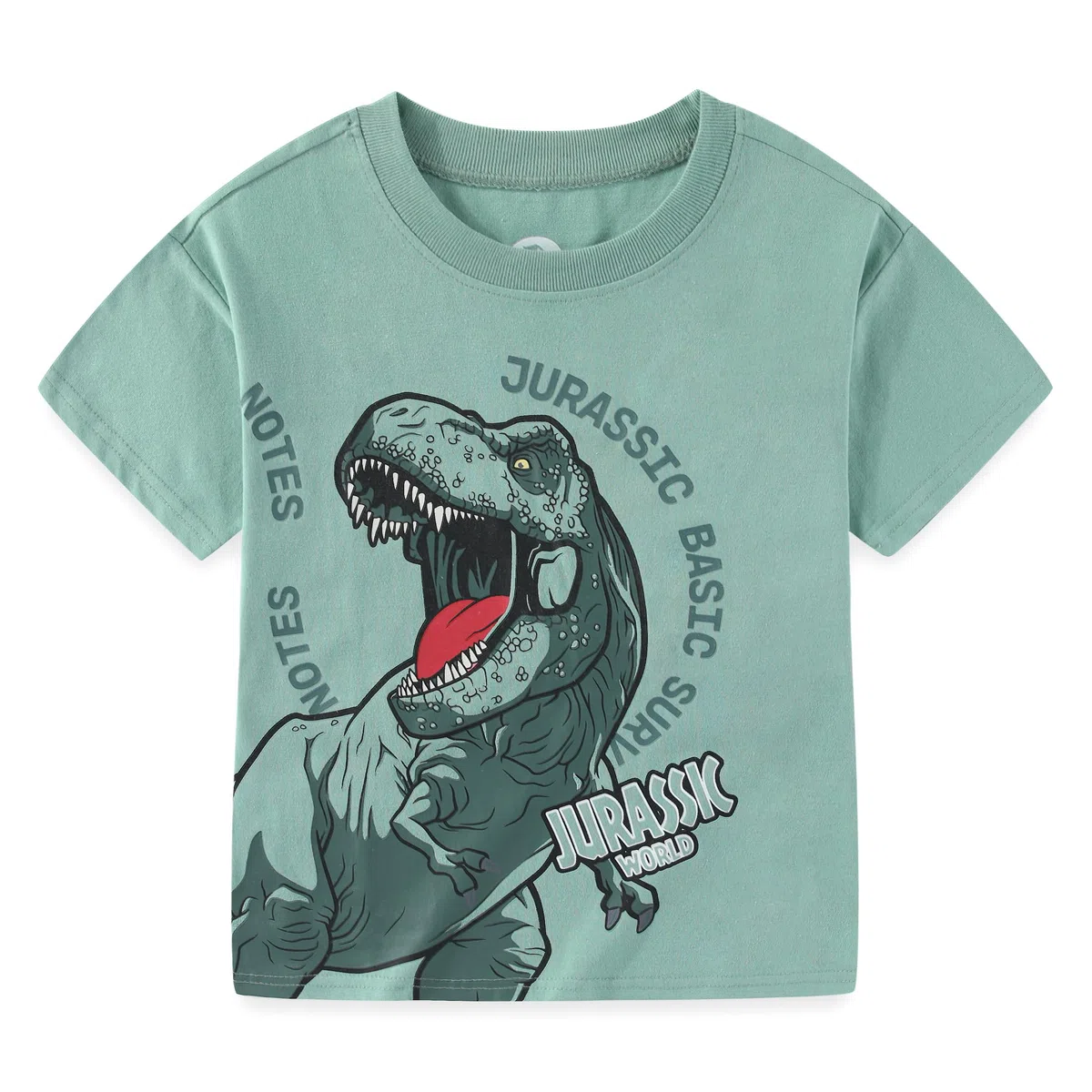 Jurassic World Set da 2 pezzi con maglietta a maniche corte e pantaloncini in spugna francese per bambini grandi