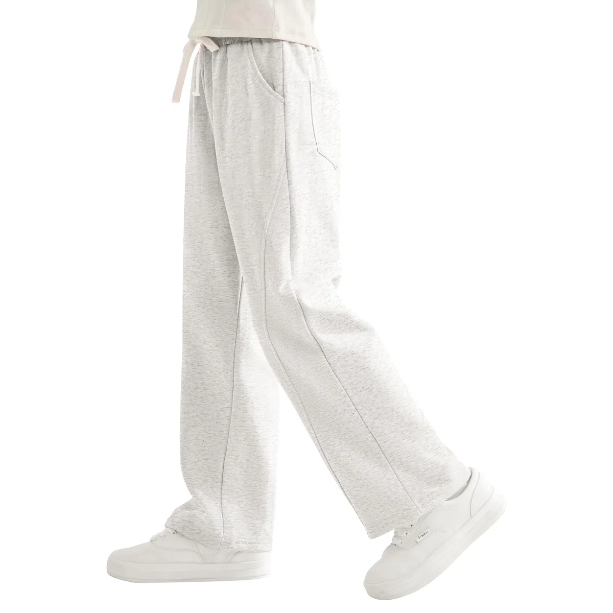 Rolanko Pantaloni della Tuta per Ragazze con Vita Elastica, Pantaloni da Jogging Sportivi A vestibilità Ampia per Comfort Casual