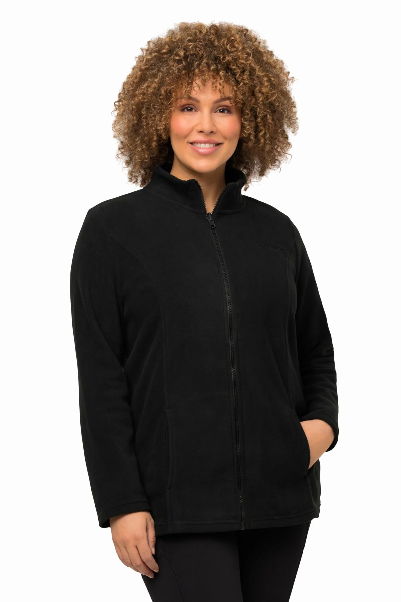 Ulla Popken Giacca Interna e coordinabile di Pile con Colletto Alto 796970