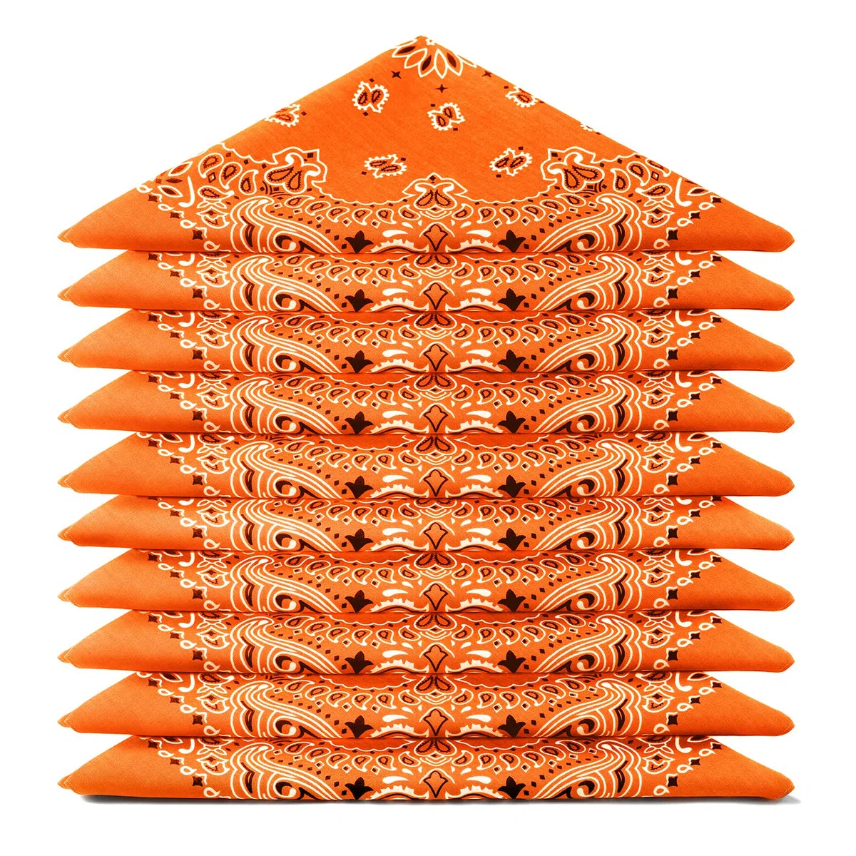 BANDANA set da 5 10 20 - Motivo Paisley Mandala - 100% Cotone - Spessore Superiore - 20 Colori Esclusivi