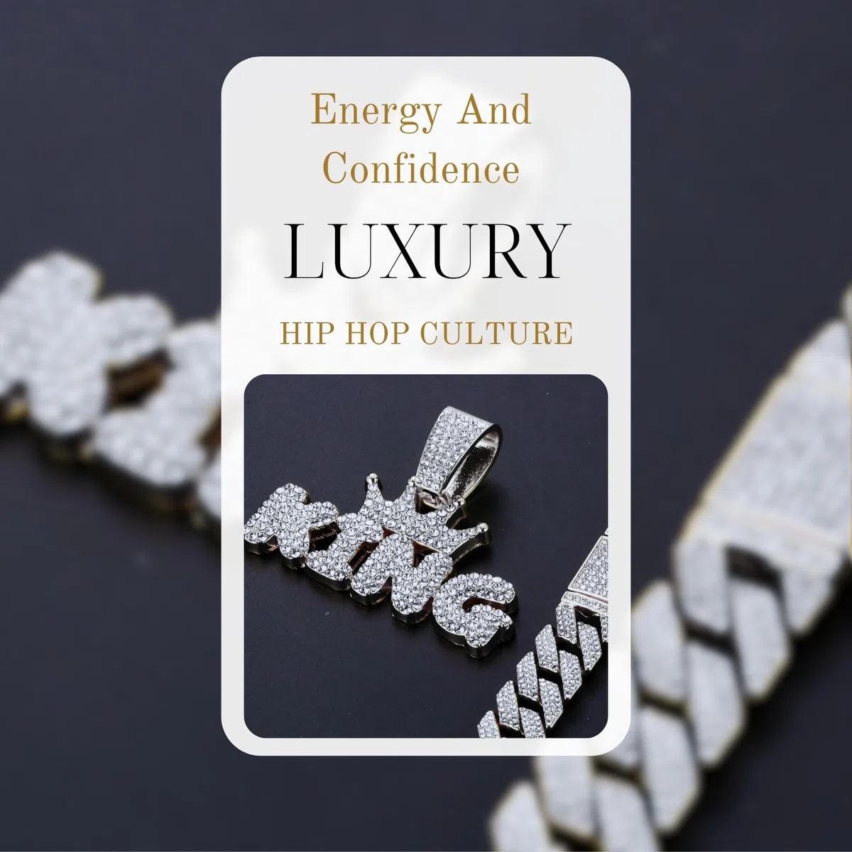 HALUKAKAH Collana con Ciondolo Diamante per Ragazzi,Placcato Oro 18k/Platino,Diamanti di Laboratorio Incastonati,Pendente Lettere 3D Bubble e 15MM Catena Cuban Link 40cm/45cm,Regalo per Figlio,Nipote
