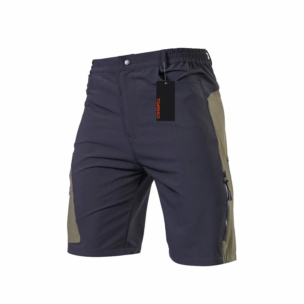 TOMSHOO Pantaloncini MTB Uomo, Pantaloncini Ciclismo Biciclette, Bici MTB Pantaloni Traspirante Shorts per Ciclismo da Corsa All'aperto