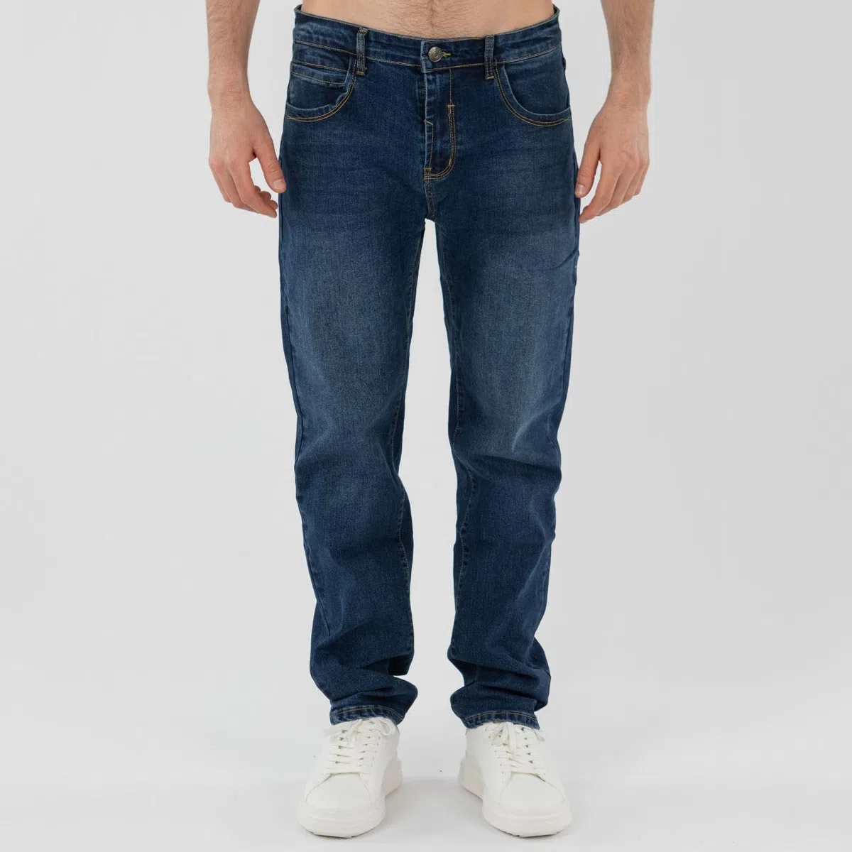 TONY BACKER - Jeans Uomo Regular Fit, Pantaloni Elasticizzati Comodi per Tempo Libero,Jeans da Lavoro Uomo, Stile Casual, Blu Jeans, Jeans Nero