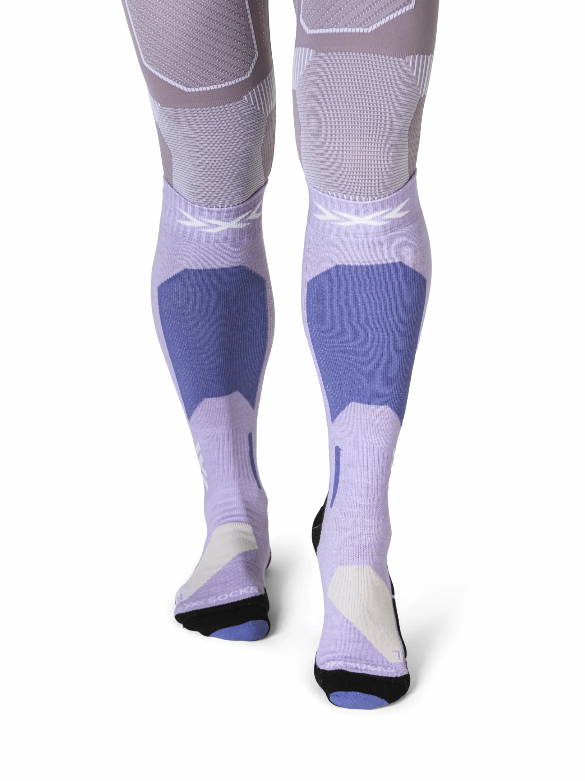 X-Socks Ski Discover Merino OTC - Calze da Sci in Merino per Comfort & Calore - O-Ring Bandage per Adattamento Sicuro & Supporto - Ideale per Sci & Sport Invernali - Nero/Grigio, 39-41