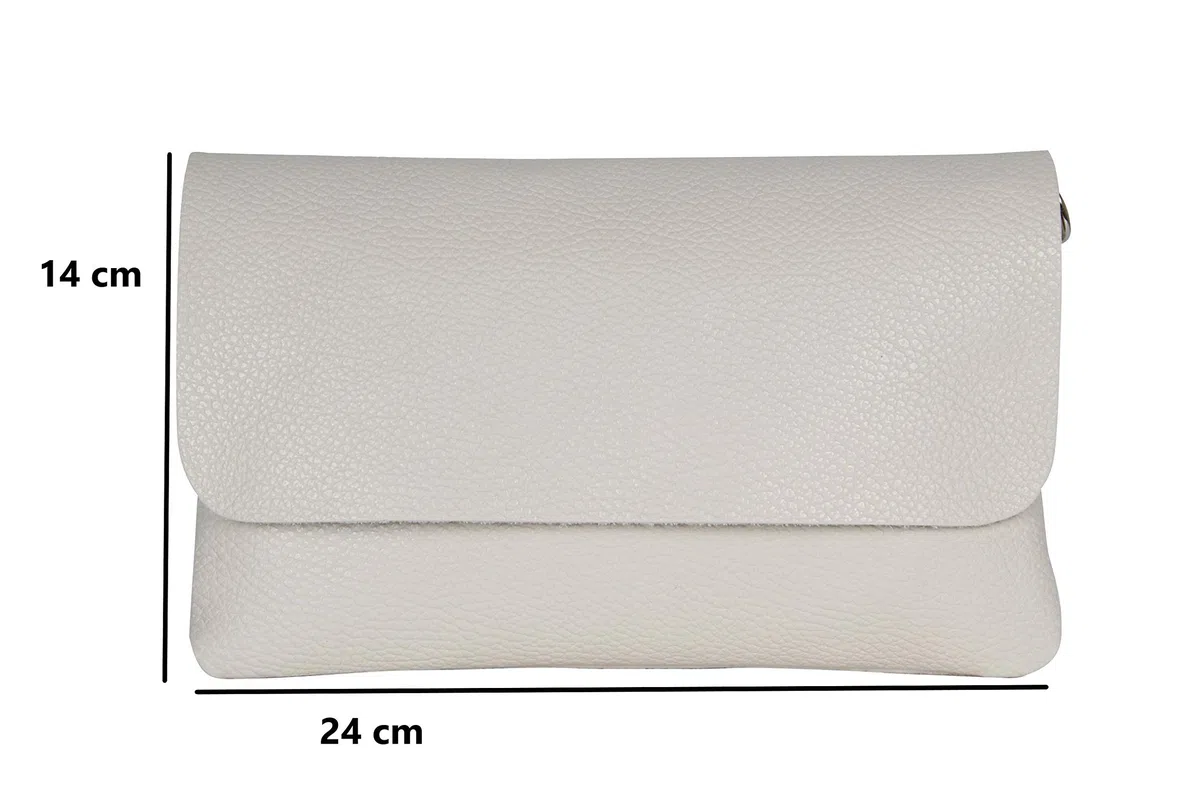AmbraModa GLX11 - Borsa a tracolla da donna, in vera pelle, con tracolla rimovibile e regolabile, adatta per cellulari e tablet fino a 7 pollici,
