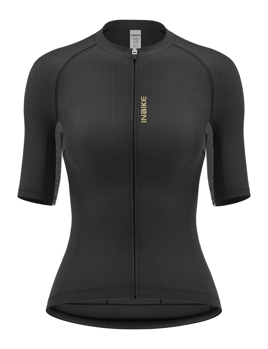 INBIKE Maglia da Ciclismo Donna Manica Corta – Traspirante Estiva con Inserti in Mesh – Jersey da Corsa Aderente con Banda Antiscivolo – per Bici da Strada, MTB, E-Bike