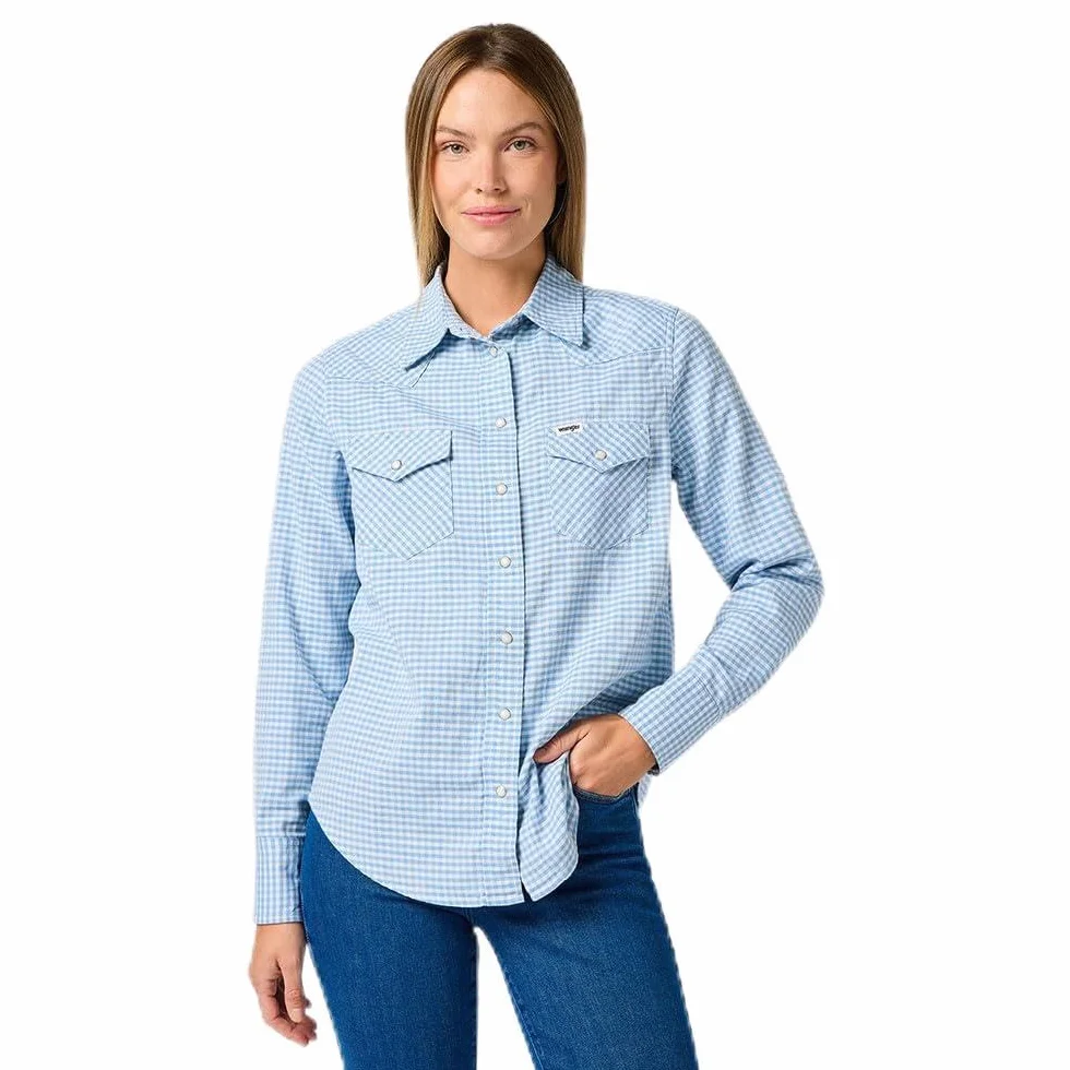 Wrangler Western Shirt Maglietta Donna