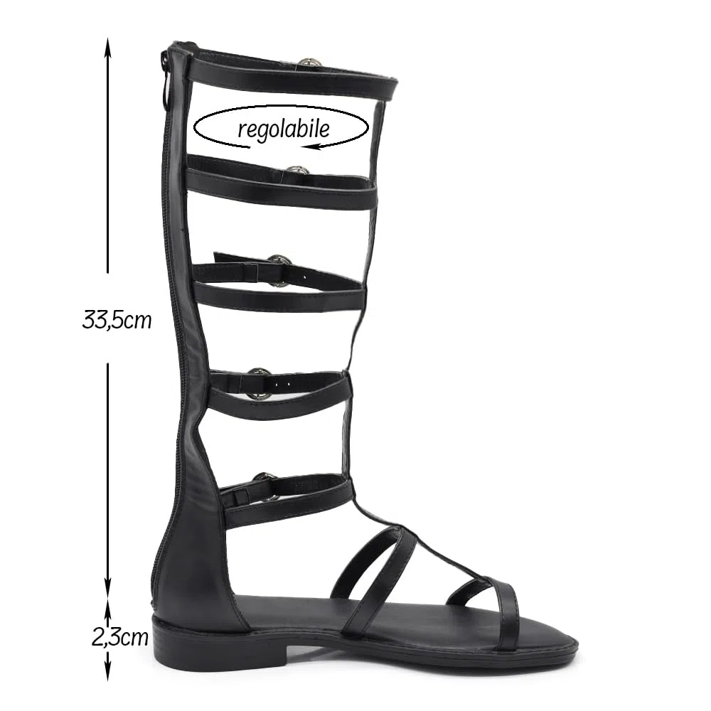 IF Fashion Scarpe Stivali Estivi Sandali Gladiatore da Donna Stringati Schiava Y918