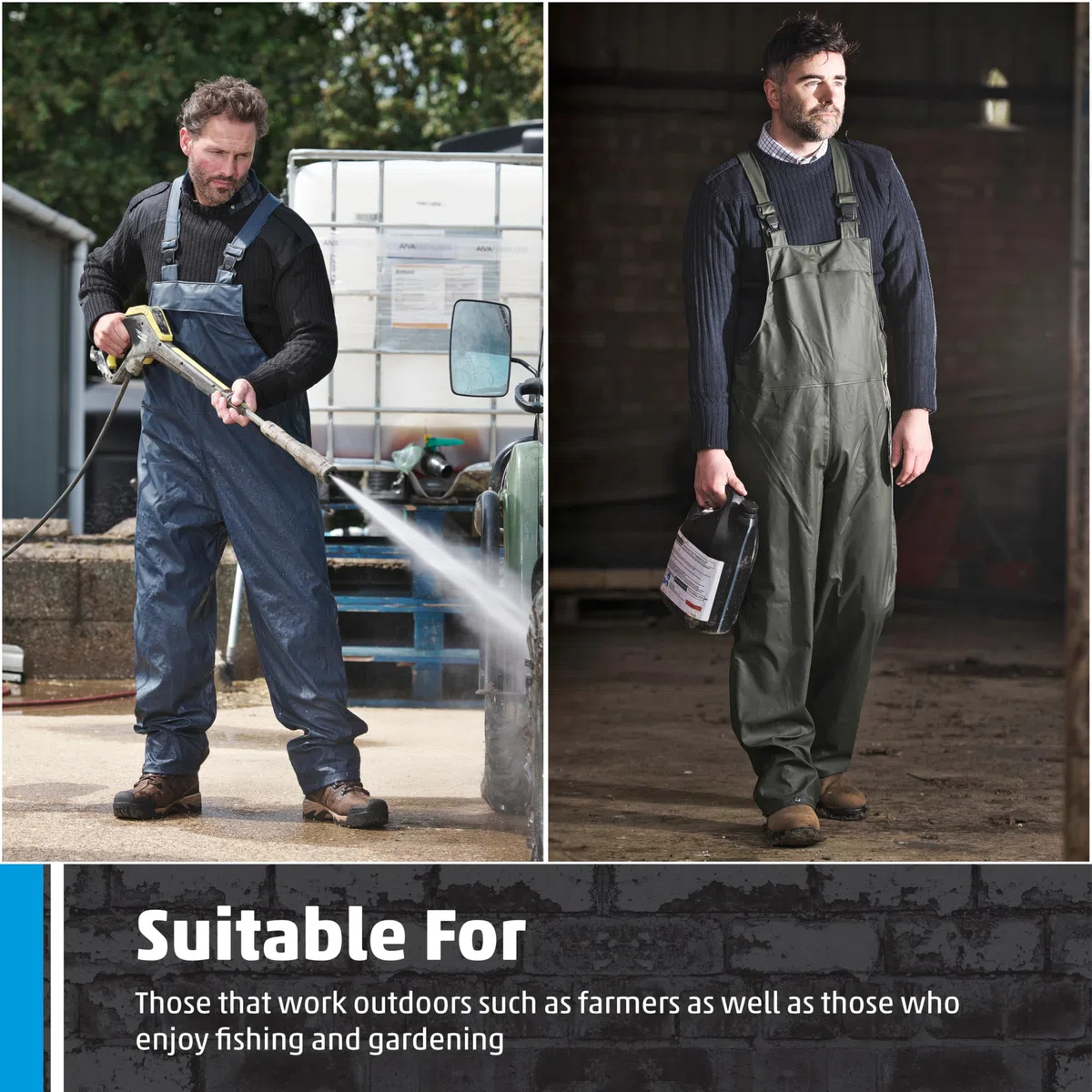 Fortress 521 Air Flex Bib-n-Brace - Salopette da lavoro, Blu (Navy), XL