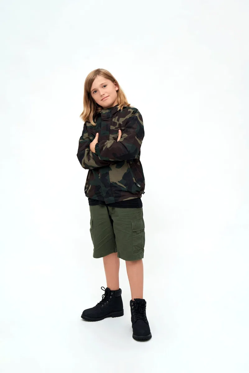 Brandit Kids Summer Frontzip Windbreak Giacca a vento da bambino Unisex - Bambini e ragazzi