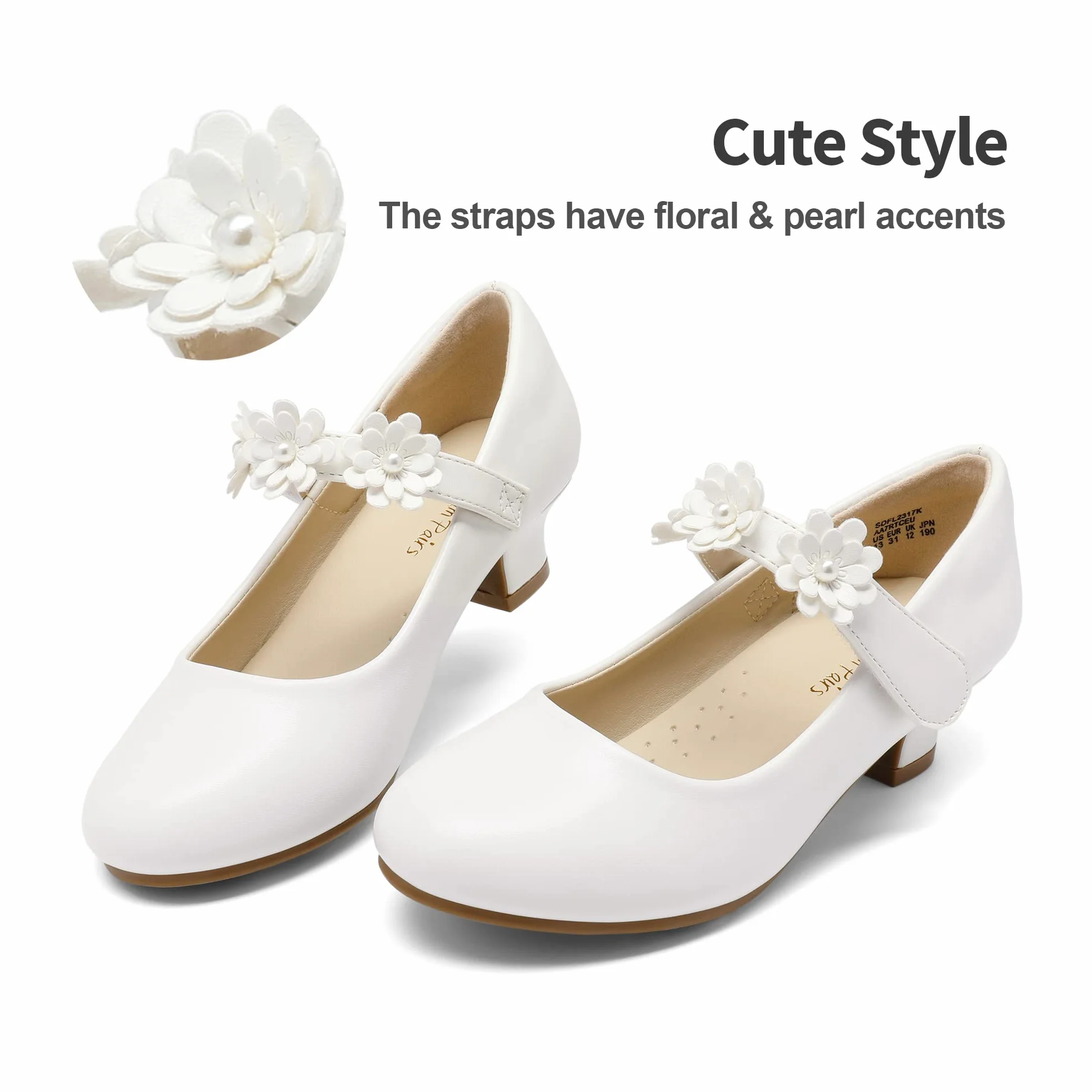 DREAM PAIRS Mary Jane Strap Ragazze Ballerine Scarpe Tacco Basso e Largo Ballerine Principessa Scarpe da Scuola