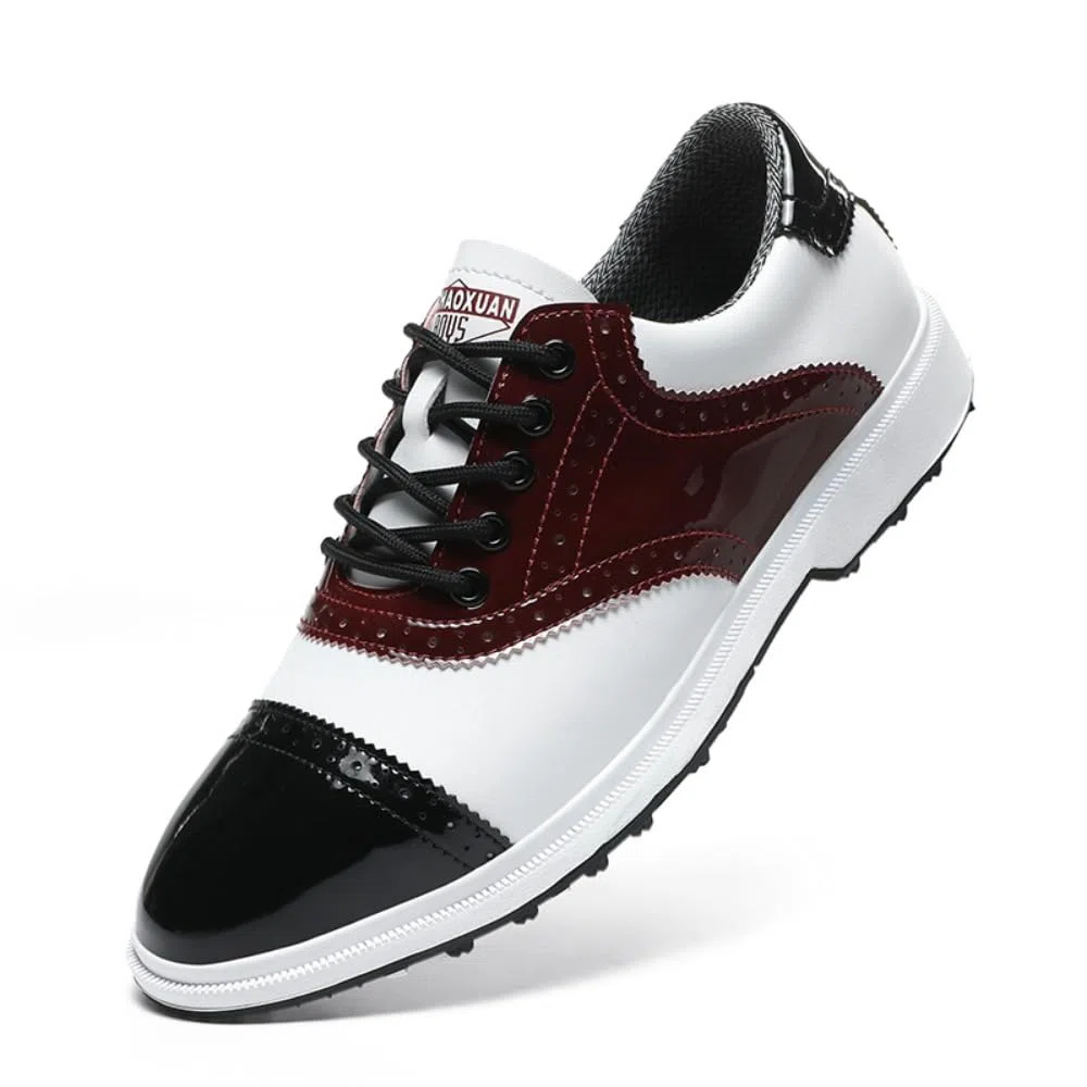 Scarpe da Golf, Scarpe da Uomo Stile Blocco, Antiscivolo e Resistente all'Usura