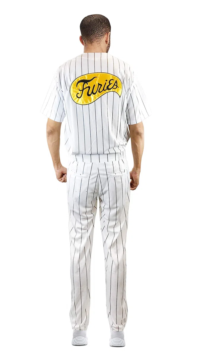 costumebase T-Shirt Costume da Baseball in Jersey a Righe Stile Furie
