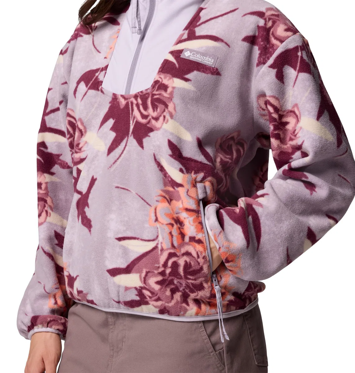 Columbia Sequoia Grove™ Printed Half Zip Pull Over in Pile Donna (Pacco da 1)