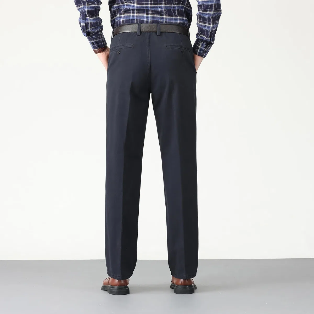 Allthemen Uomo Pantaloni da Abito Taglio Dritto Formale da Lavoro Business Pants Elegante Slim Fit Caldo Inverno