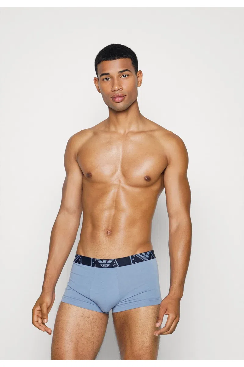 Emporio Armani Bold Monogram 3-Pack Boxer Boxer a Pantaloncino Uomo (Pacco da 3)