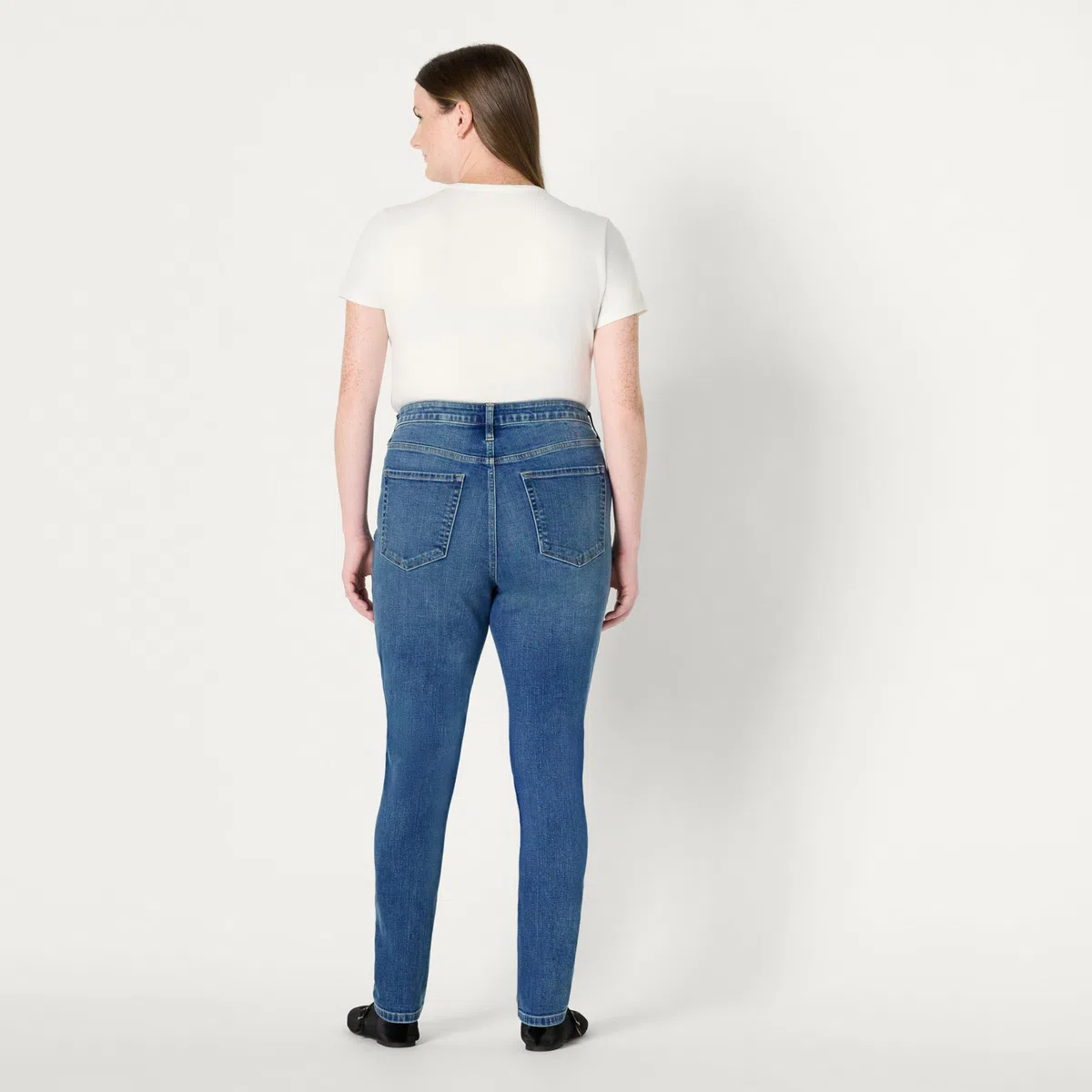 Amazon Essentials Donna Jeans Skinny Versatili, a Vita Media, Super Elasticizzati