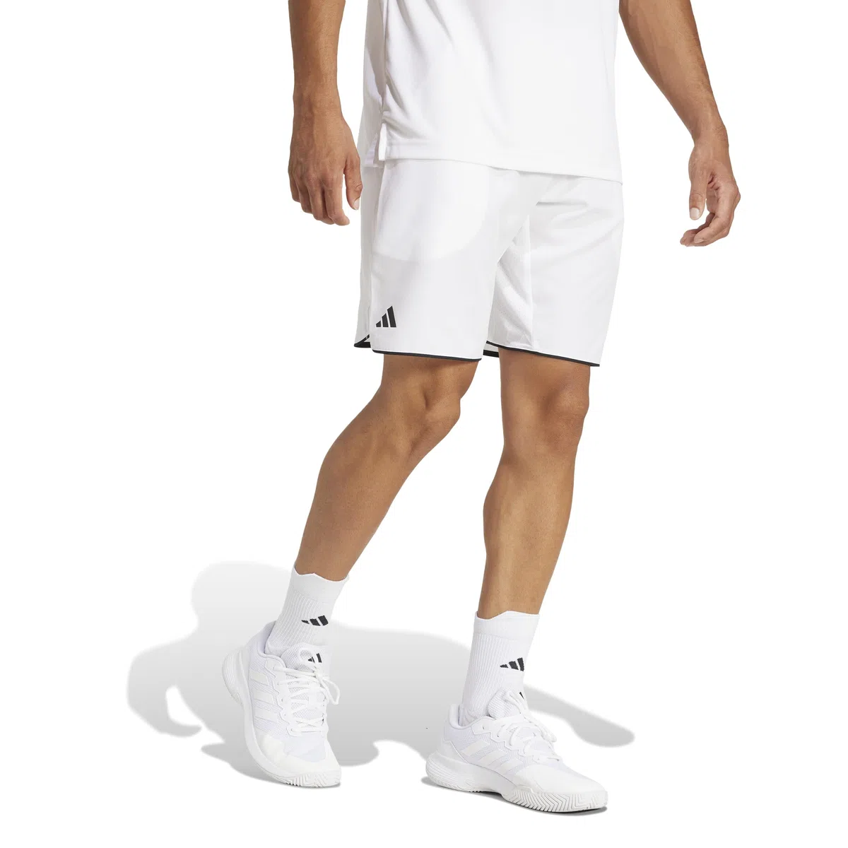 adidas Uomo Club Tennis Climacool Shorts, White, L 9 inch