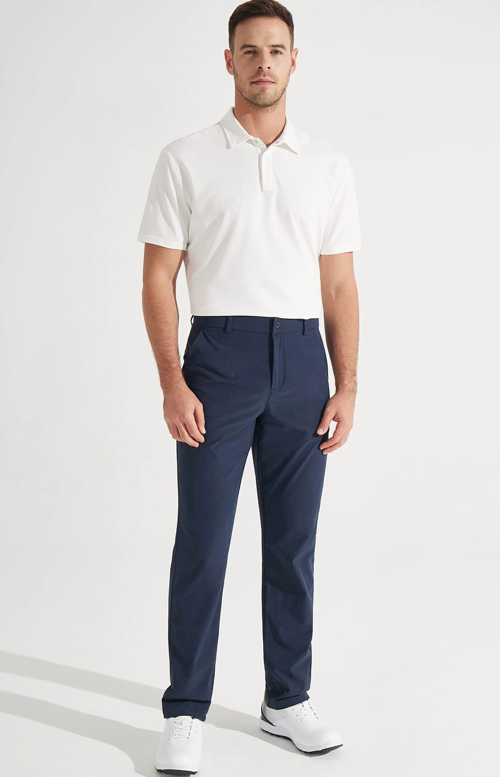 Libin Pantaloni da Golf Uomo Eleganti Elasticizzati Pantalone Slim Fit Pants Sportivi Impermeabile Jogger con Tasche