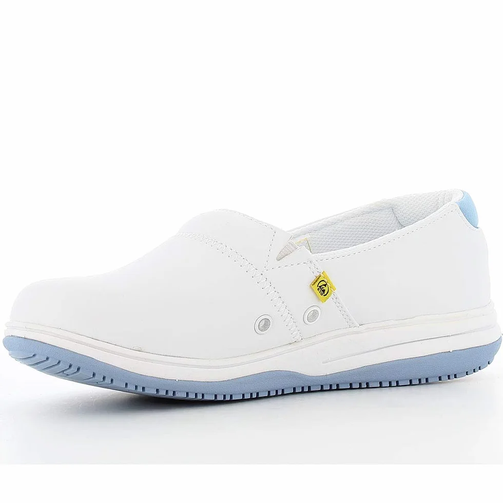 Oxypas Scarpe di Sicurezza da Donna Suzy - Scarpa da Lavoro Leggera e Confortevole, Ideale per Infermieri, Cucina o Interni, Antiscivolo e Ammortizzante, Blu, 37 EU