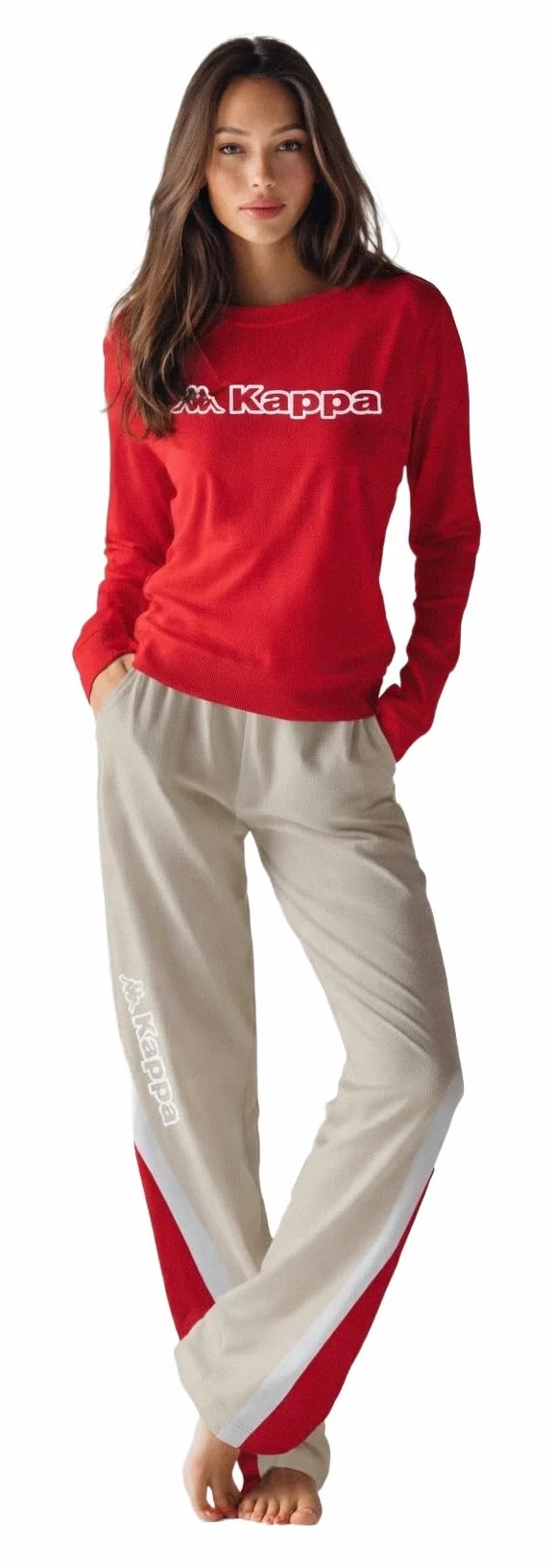 Kappa TUTA DONNA COTONE ESTIVA - Tuta Donna Completa In Felpa Di Cotone Estiva - Sportiva - Leggera