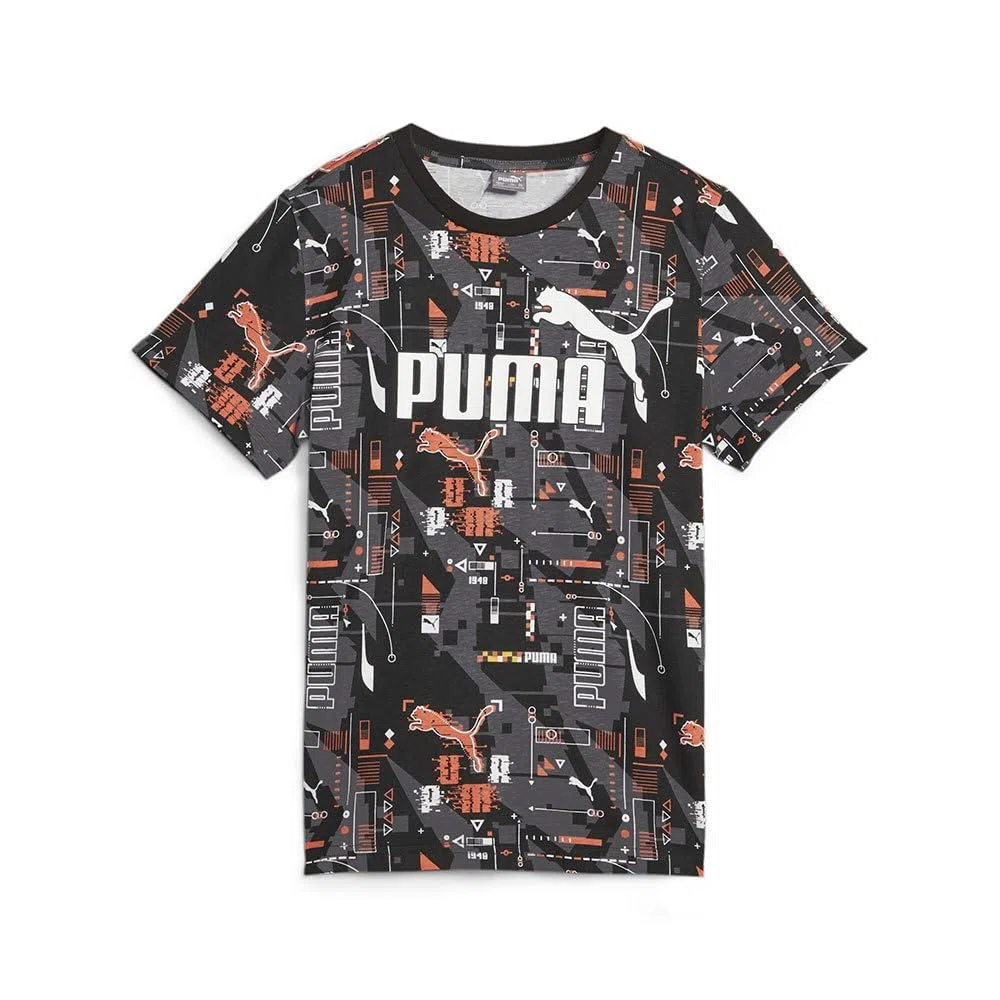 PUMA Ess+ Futureverse AOP Tee B Maglietta Unisex-Bimbi