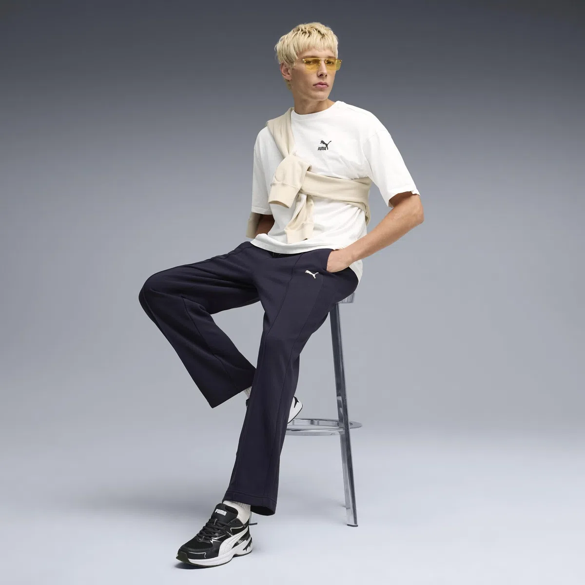 PUMA - Class Relaxed Pinnacle Track Pants TR, Pantaloni in Maglia Uomo