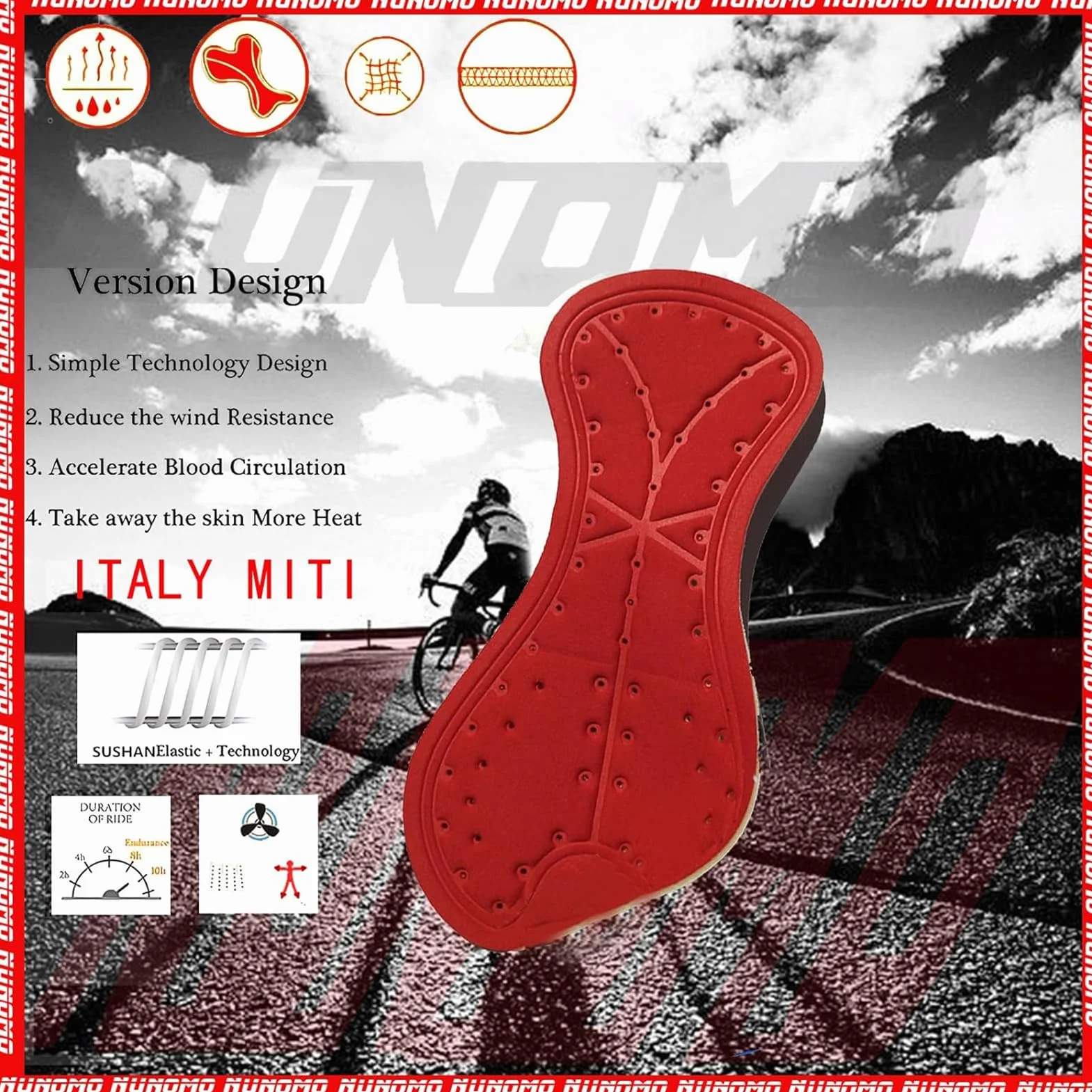 Tuta Intera da Triathlon da Uomo, Leggera, Traspirante, a Maniche Corte, per YriathlonTuta da Triathlon a Maniche Corte da Uomo, MTB Body Trisuit Cycling Skinsuit with Gel Pad