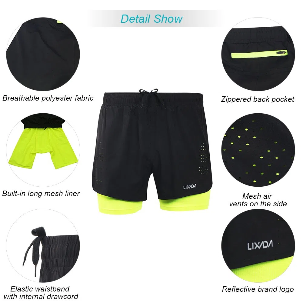 Lixada - Short De Course, Pantaloncini da Corsa Uomo