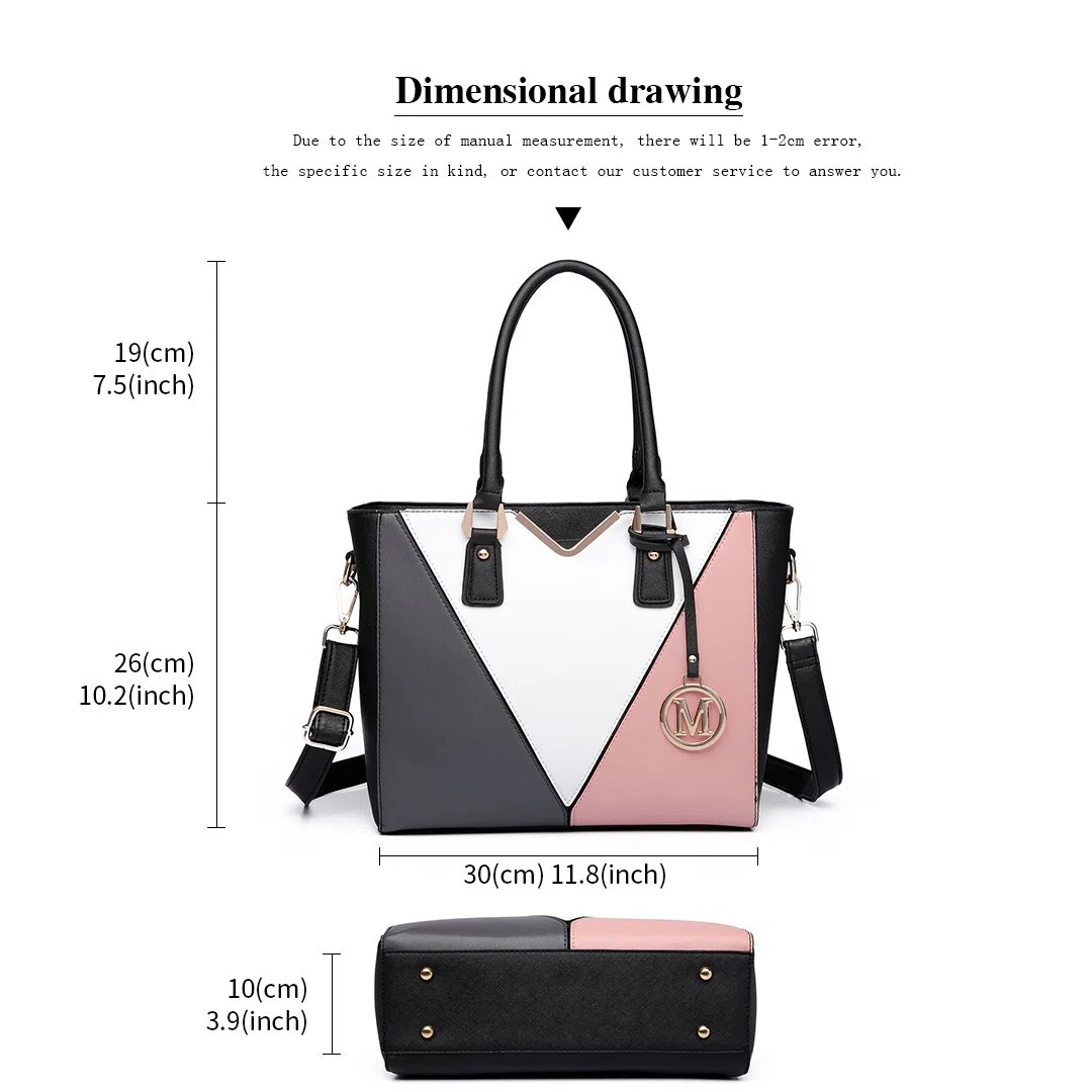 Miss Lulu Borsa Tote Donna Elegante, Borsa Tracolla Donna Grande, Borse a Mano Spalla Con Tracolla Regolabile, Impermeabile