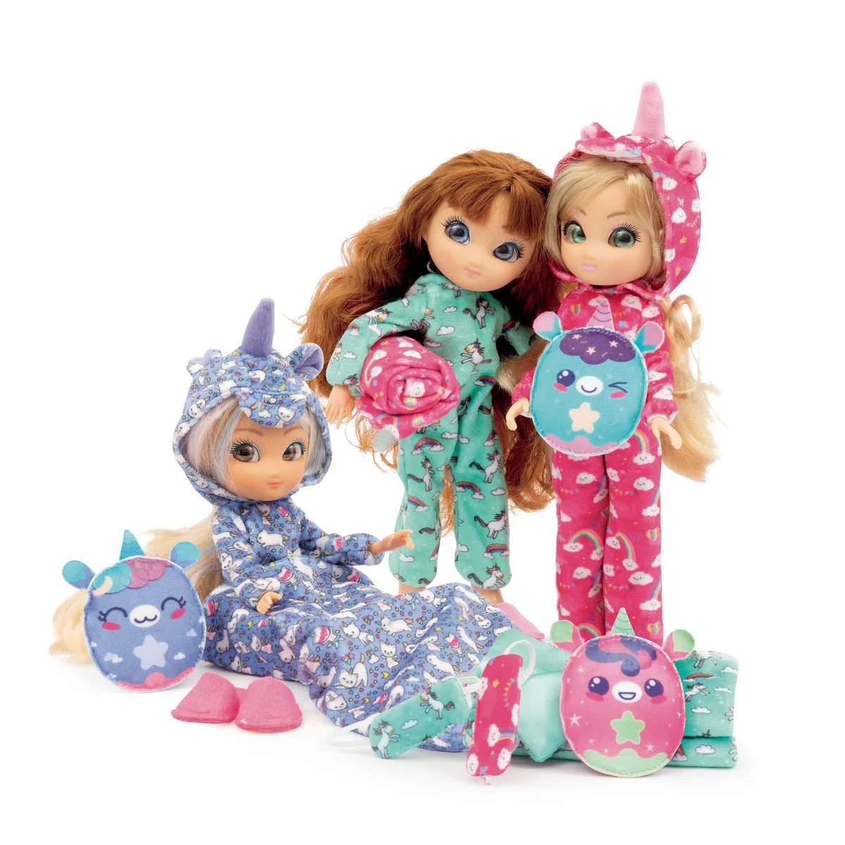 Giochi Preziosi UNIQUE EYES - Pigiama Party Amy, con tanti accessori, inviti per il party per organizzare serate divertenti, per bambine a partire dai 3 anni