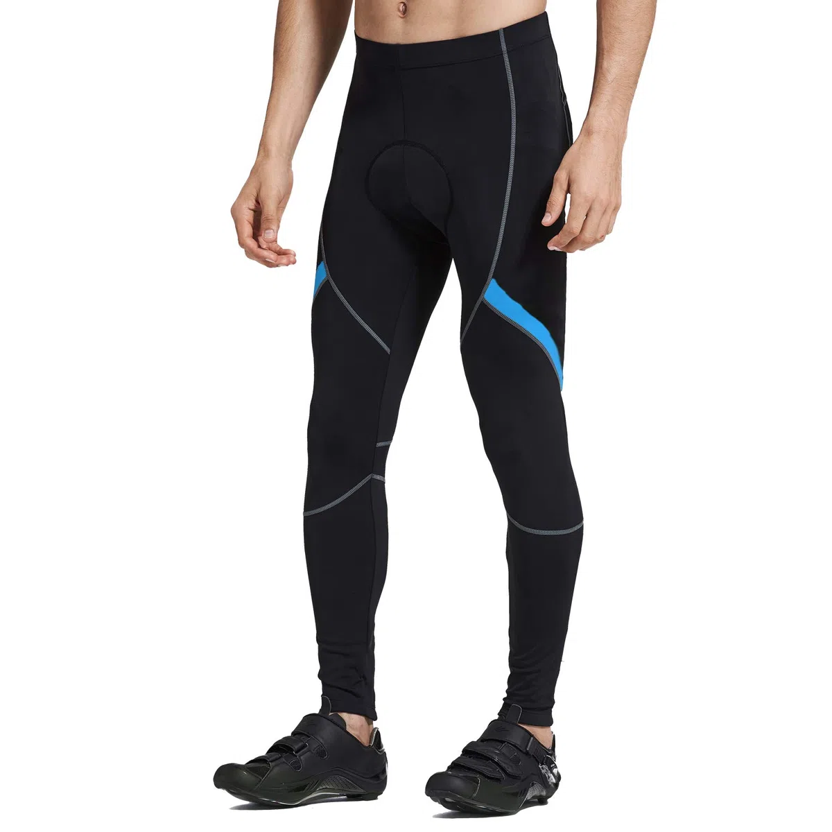 Santic Pantaloni Ciclismo Uomo Lunghi Imbottiti Pantaloni Ciclista Uomo Pantaloni Bici