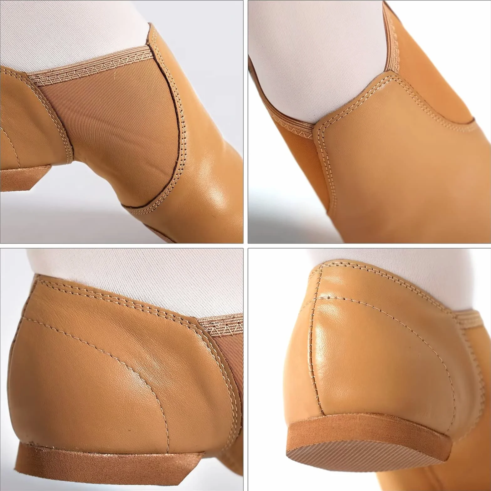 Scarpe Jazz,Vera Pelle Scarpe Danza Jazz per Uomo Donna