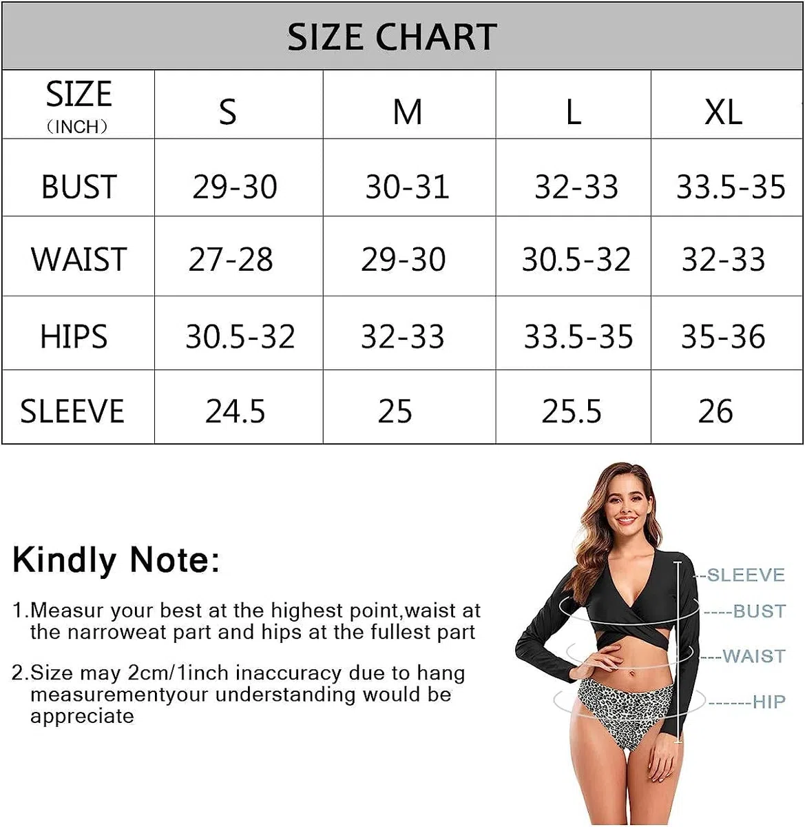 SHEKINI Costume da bagno a due pezzi da donna Rash Guard manica lunga Crop Top Criss Cross 2 pezzi