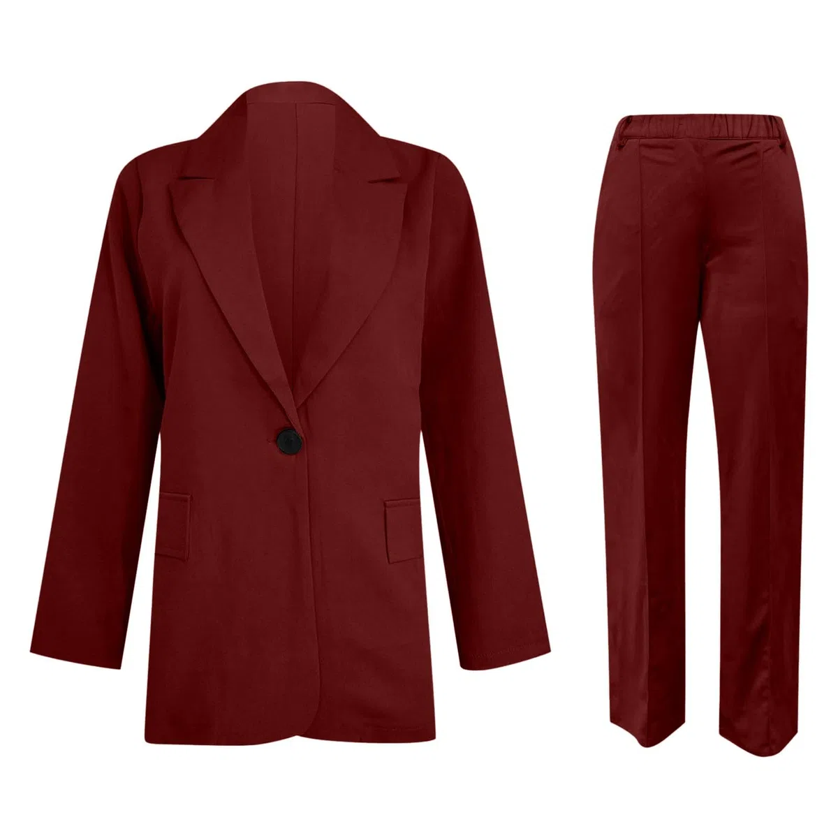 Generico Completo da Donna Elegante Pantaloni e Giacca Tailleur Leggeri Ufficio Suit Slim Fit Lunghe Tailleur Giacche da Donna Completo Top E Pantaloni Eleganti per La Primavera e L’Estate