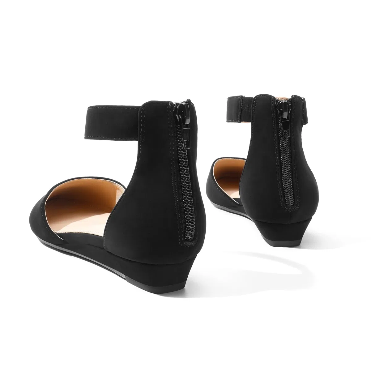 DREAM PAIRS Scarpe Basse da Donna con Cinturino alla Caviglia Bassa Comodi Sandali Piatti