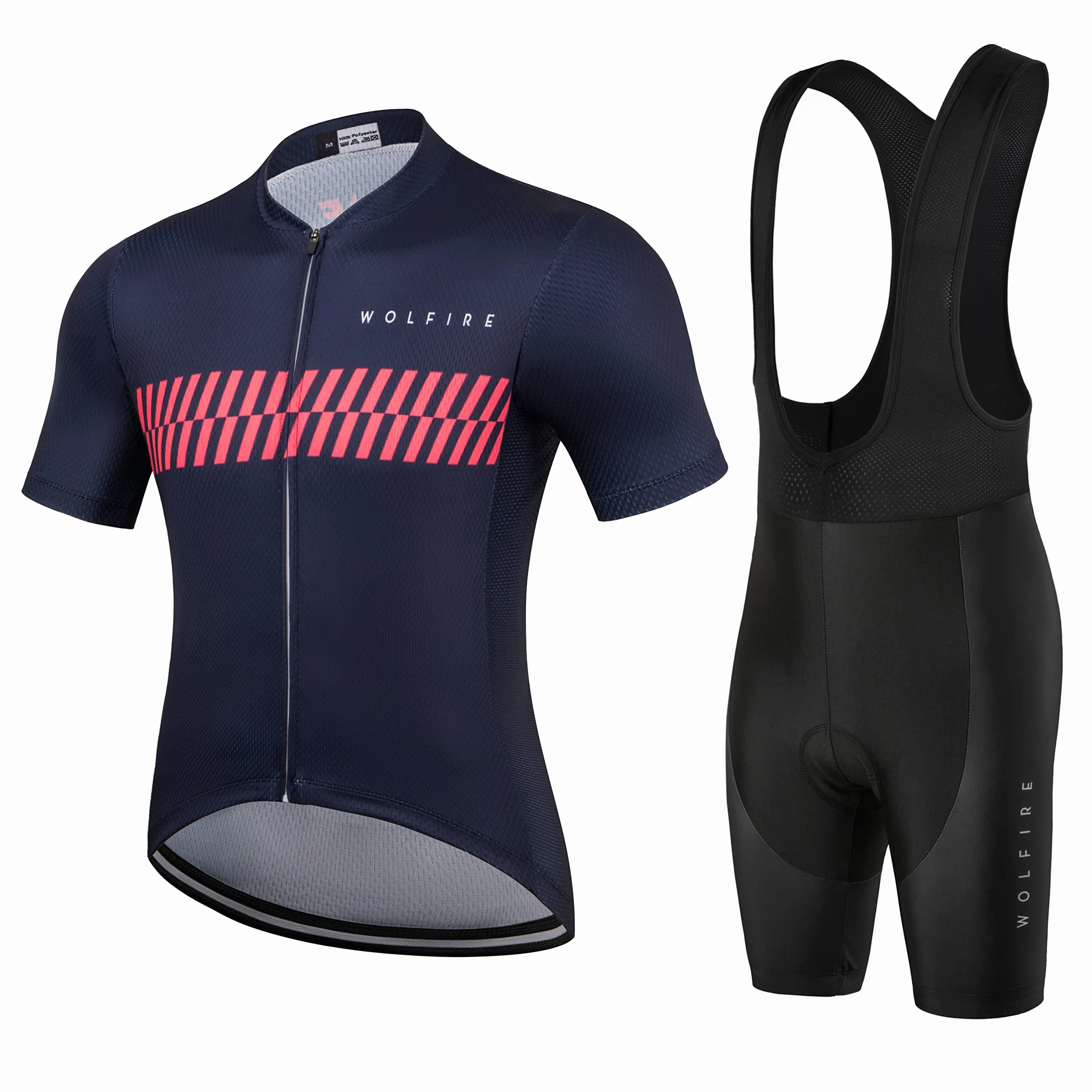 Completo Ciclismo Uomo - Abbigliamento Ciclismo Uomo con 12D Imbottitura in Gel - Maglia Ciclismo Uomo, Pantaloni Ciclismo Uomo, Ciclismo Uomo, Completo Ciclismo Uomo Estivo.…