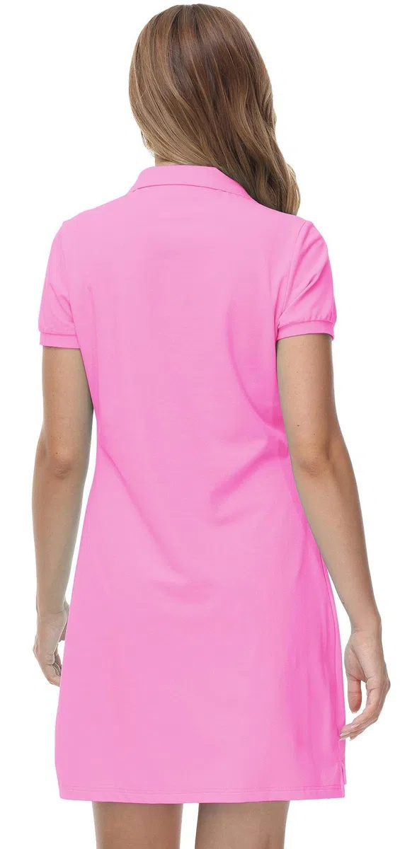 Polo Vestire Donna Manica Corta Cotone Golf Tennis Lavoro Sportiva Estate Abito