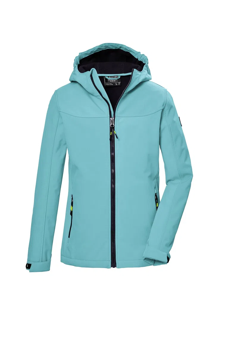 Killtec Kos 145 Grls Sftshll Jckt Giacca softshell/giacca outdoor con cappuccio Bambine e ragazze